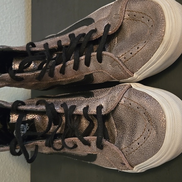 Vans Off The Wall Metallic Unisex Men’s 6 Women’s 7.5 Hi Top Athletic Shoes - Picture 5 of 8